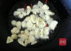 大蒜炒羊血的做法图解3