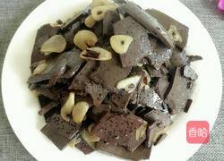 大蒜炒羊血的做法图解7