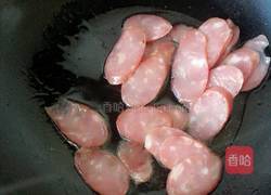 荷兰豆炒腊肠的做法图解4