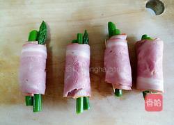 培根芝士芦笋卷的做法图解6