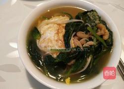 菠菜鸡蛋虾米面条的做法图解12