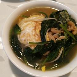 菠菜鸡蛋虾米面条的做法[图]