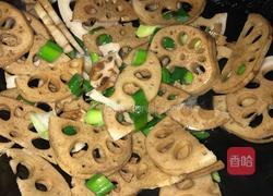 蒜炒香藕的做法图解5