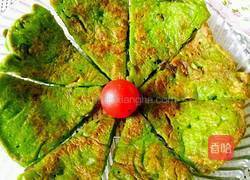 菠菜煎饼的做法图解5