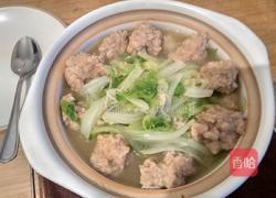 白菜丸子汤的做法图解6