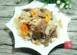 猪肝炒河粉的做法图解9