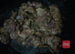 肉片炒油菜的做法图解4
