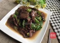 青椒猪血的做法图解7