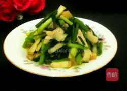 大蒜炒咸肉丝的做法图解7