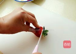 草莓奶昔#甜品的做法图解3