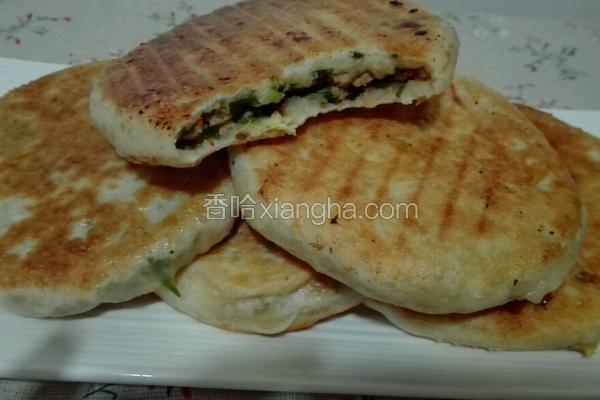 发面野葱馅饼