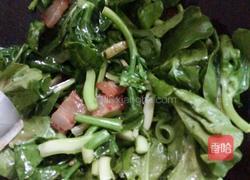 芥兰炒腊肉的做法图解3