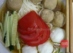 鱼肉丸蕃茄面的做法图解4
