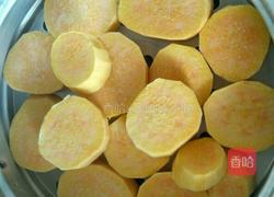 黄金红薯糯米豆沙球的做法图解2