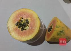 春风十里，不如木瓜牛奶冻的做法图解2