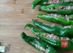 家常猪肉酿辣椒的做法图解4