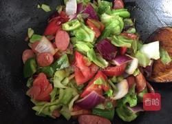 蔬菜火腿炒面片的做法图解9