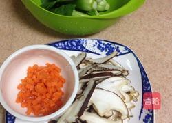 香菇扒菜胆的做法图解2