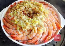 蒜蓉粉丝蒸大虾的做法图解10