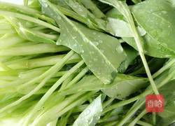 凉拌菠菜豆芽的做法图解2