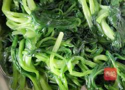 凉拌菠菜豆芽的做法图解4