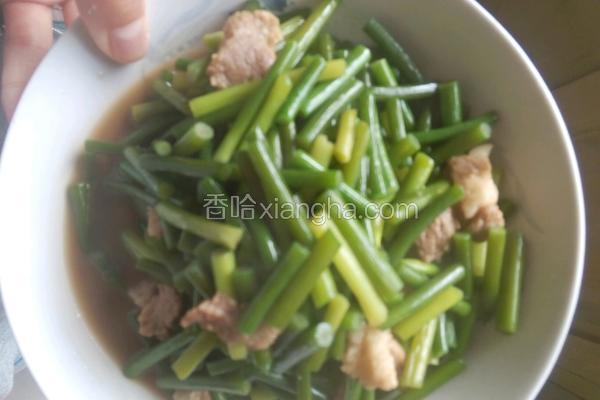 蒜苔炒肉