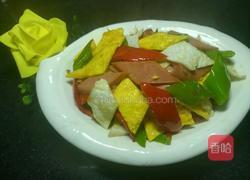 双椒火腿炒蛋的做法图解14