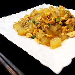 鸡蛋炒凉粉的做法[图]