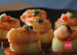 鲜虾玉子蒸的做法图解9