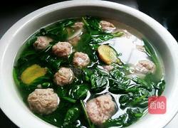 豌豆尖丸子汤的做法图解5