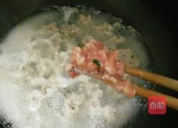 豌豆尖丸子汤的做法图解3