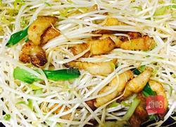 葱香花肉炒银芽的做法图解7