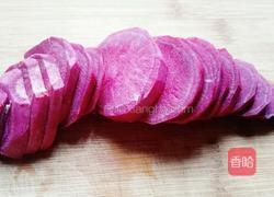 紫薯木瓜糯米团子的做法图解1