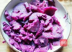 紫薯木瓜糯米团子的做法图解4