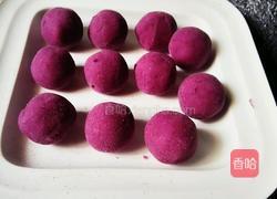 紫薯木瓜糯米团子的做法图解7
