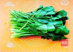 菠菜馒头的做法图解1