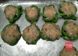 豇豆煎酿肉的做法图解3