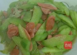 火腿肠炒黄瓜的做法图解8