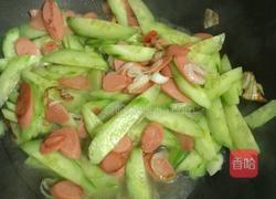 火腿肠炒黄瓜的做法图解6