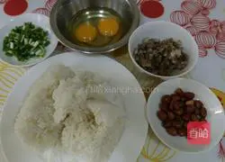 Illustration of how to make soybean-flavored fried rice 1