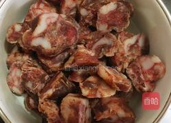 腊肠炒蒜苗的做法图解4