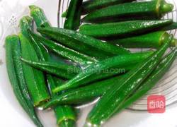 金蒜蚝油秋葵的做法图解6