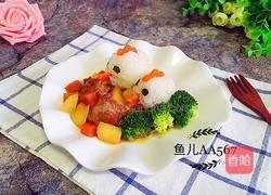 (排骨炖土豆)小鸡饭团的做法图解11