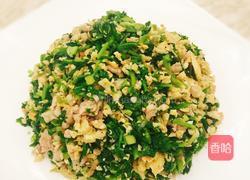 荠菜炒鸡蛋的做法图解7