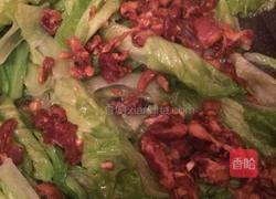 瘦肉炒生菜的做法图解3