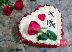 玫瑰花爱心蛋糕的做法图解17