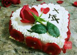 玫瑰花爱心蛋糕的做法图解19