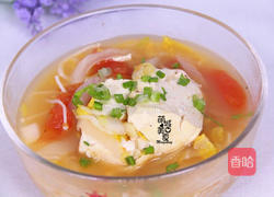开胃又营养de番茄豆腐汤的做法图解10