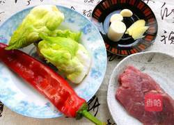肉片炒儿菜的做法图解1