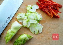 肉片炒儿菜的做法图解3